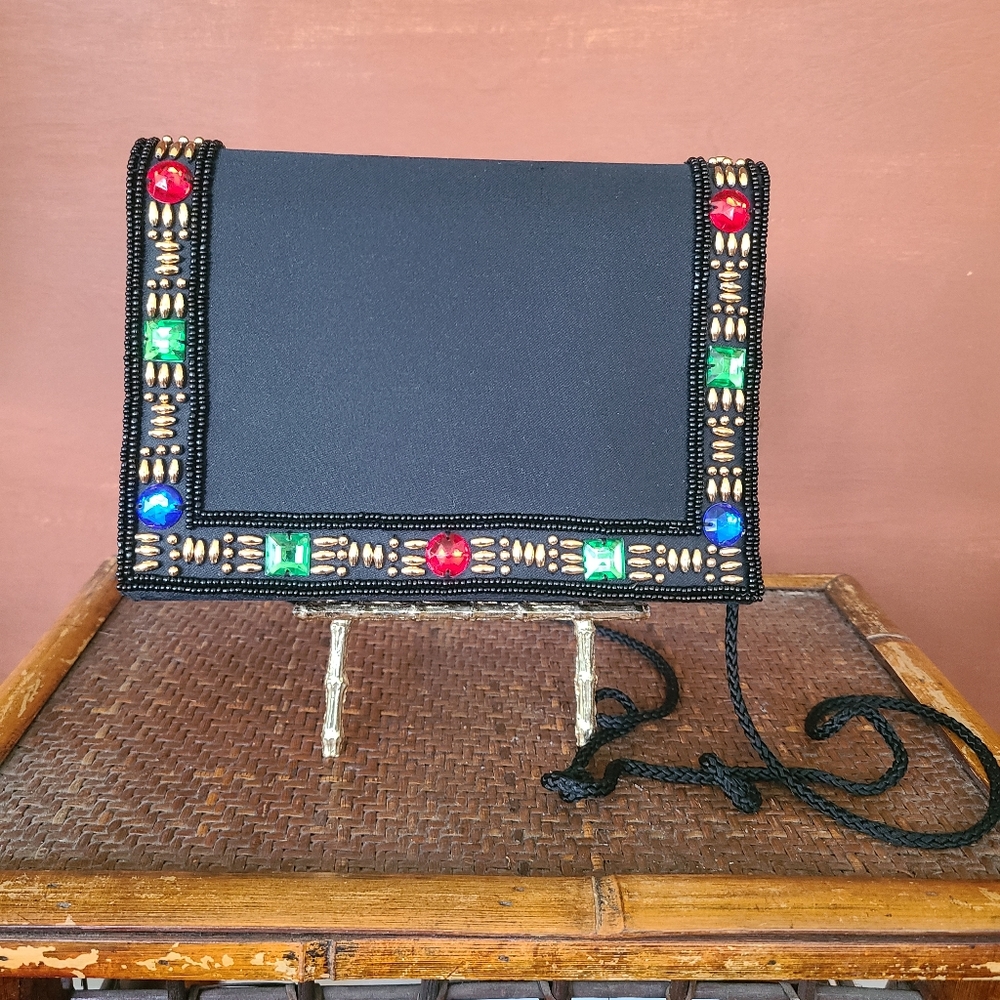 Prettiest black evening bag -90's era